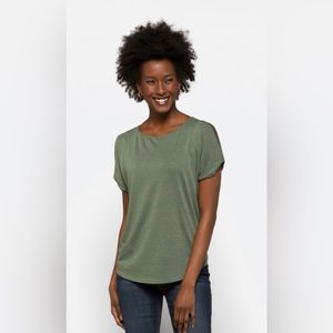 Colette Romey Cold Shoulder Knit Top